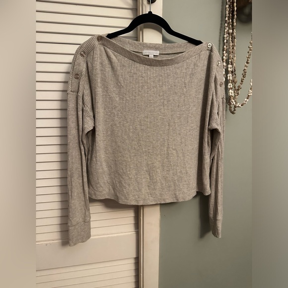 Beyond Yoga Your Line Buttoned Boxy Pullover - Picture 3 of 7